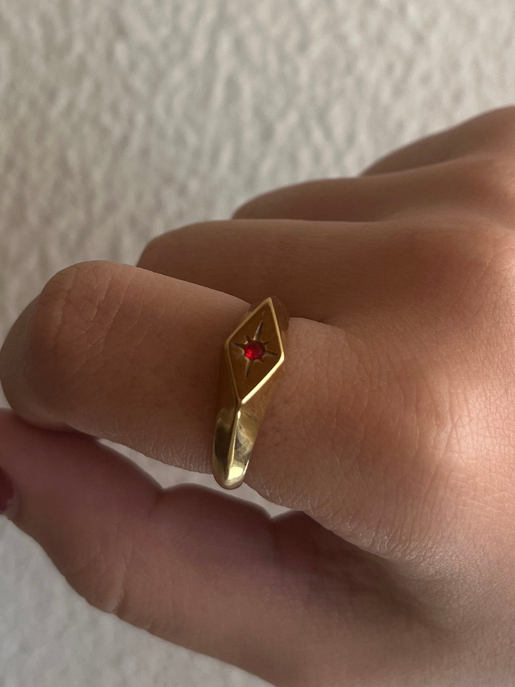 Red Diamond Ring