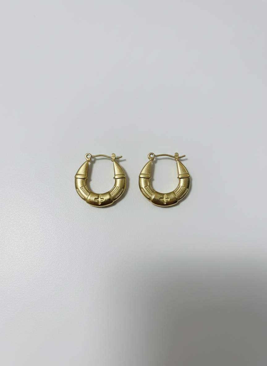 Textured Hoop EarRings
