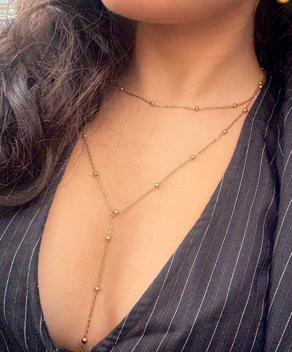Layered Y Necklace
