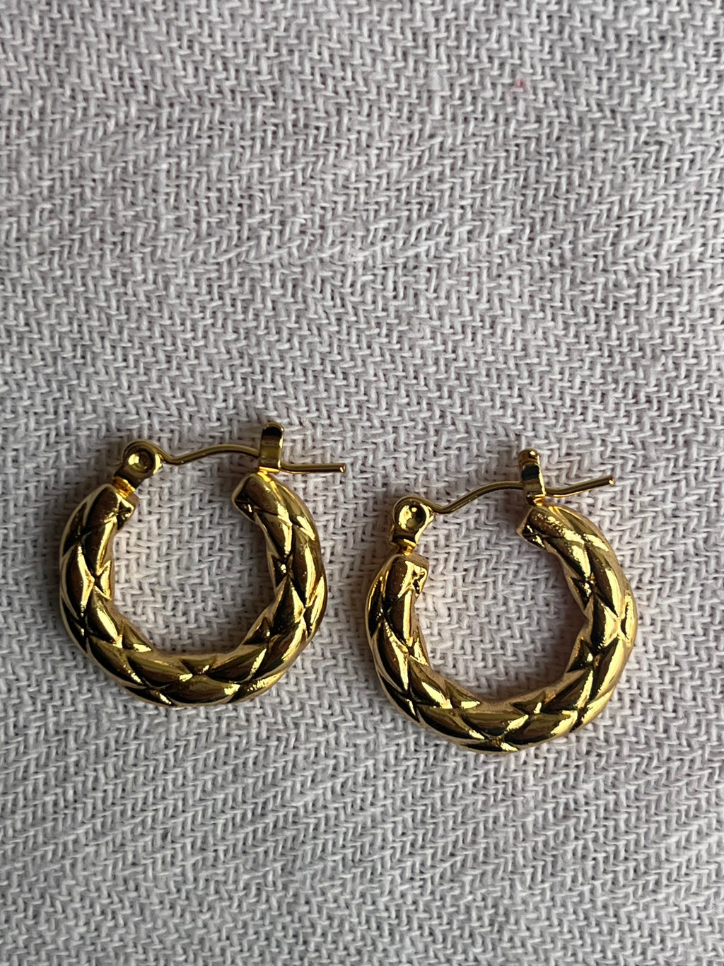 Braided Hoop EarRings