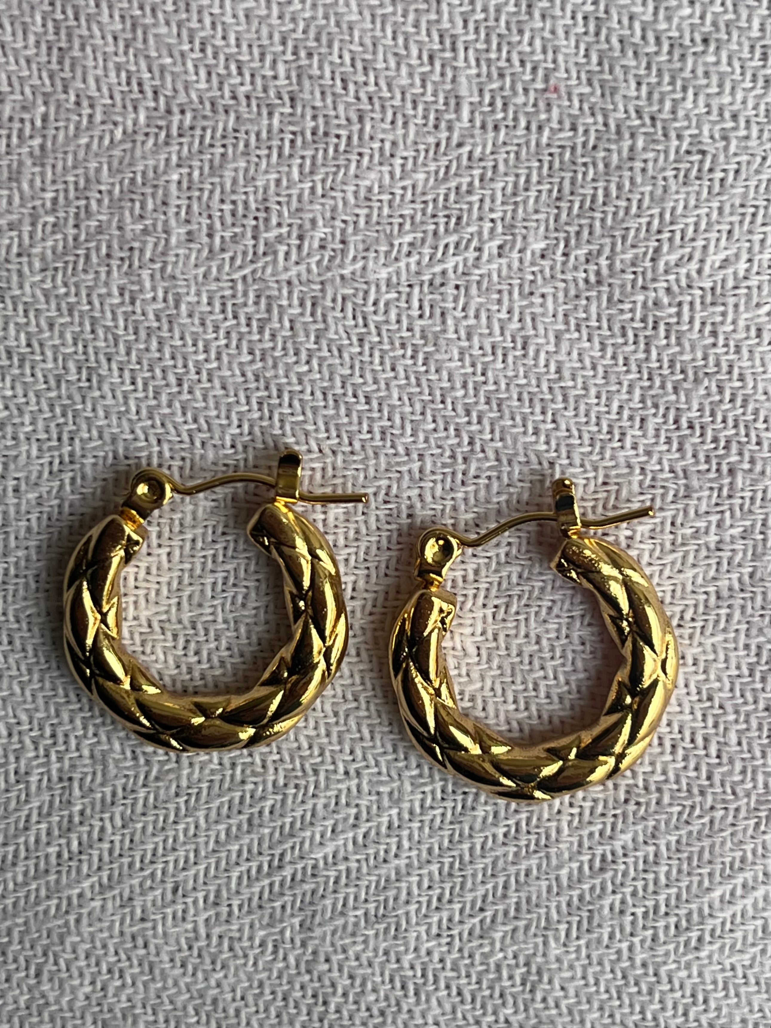 Braided Hoop EarRings