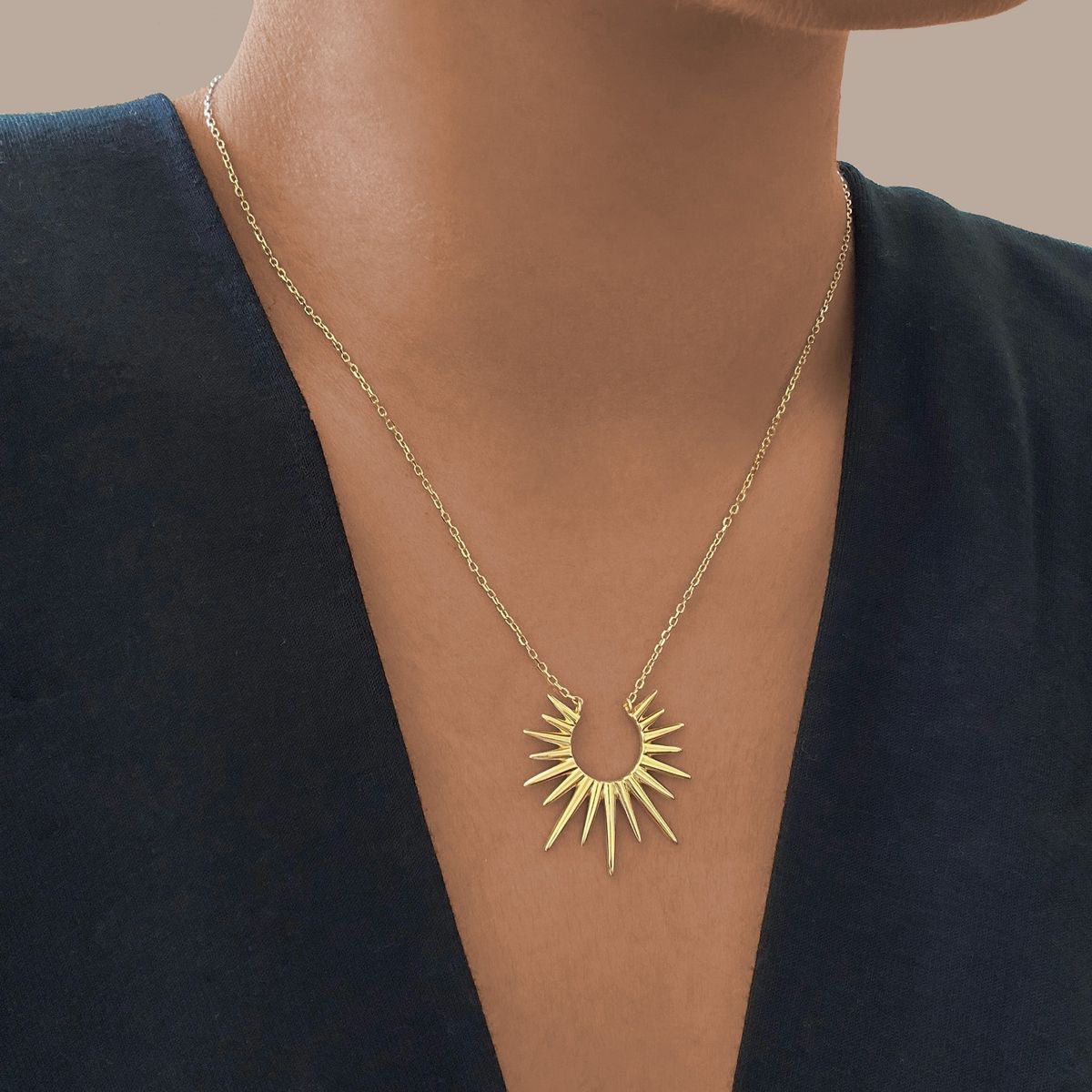 Sun Pendant Necklace